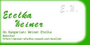 etelka weiner business card